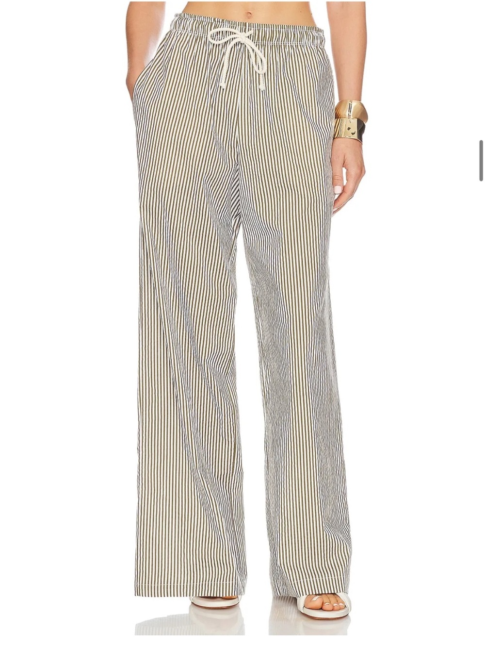 DONNI. Pop Stripe Wide Leg Pants